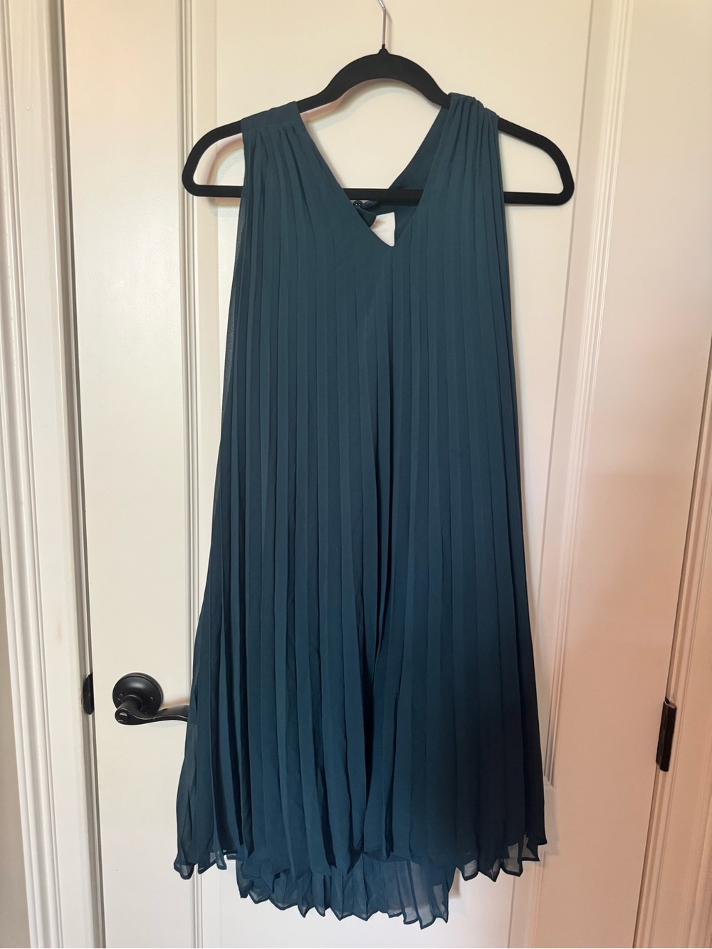 Banana Republic Teal Pleated Mini Dress